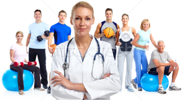 Stock photo: Young medical doctor woman.