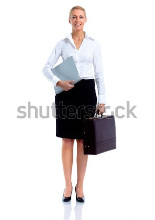 Beautiful business woman. Stock photo © Kurhan