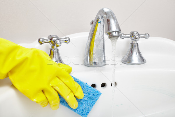 Sink cleaning. Stock photo © Kurhan