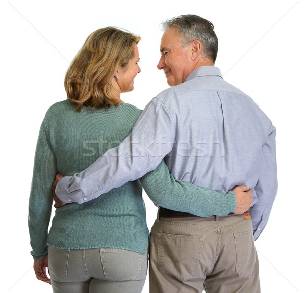 Senior couple looking each other. Stock photo © Kurhan