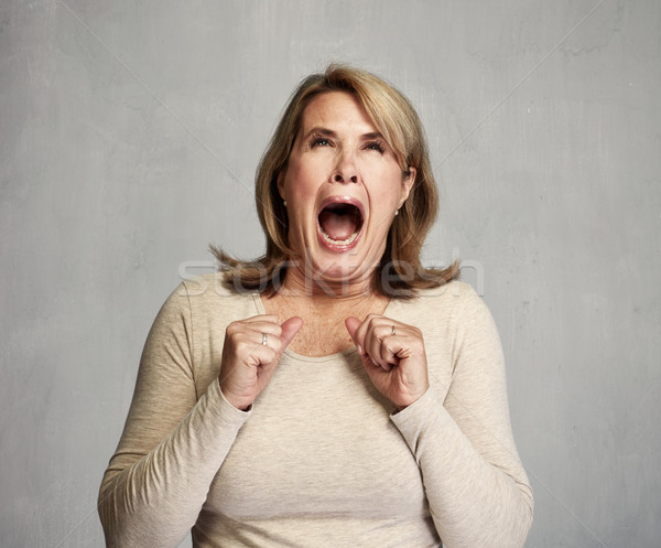 Angry woman Stock photo © Kurhan