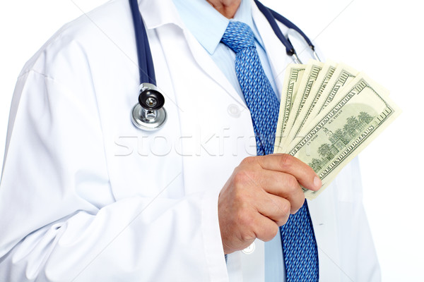 Mâini medical medic bani asistenţă medicală albastru Imagine de stoc © Kurhan
