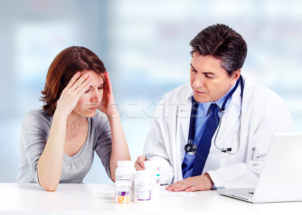 Doctor and patient woman. Stock photo © Kurhan