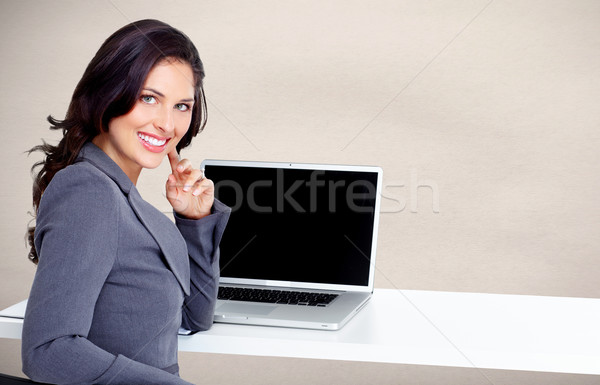Beautiful business woman. Stock photo © Kurhan
