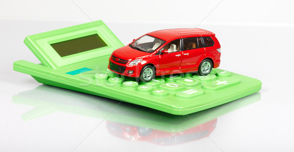 Red car and calculator. Stock photo © Kurhan