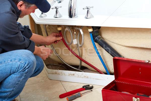 Stock photo: Plumber