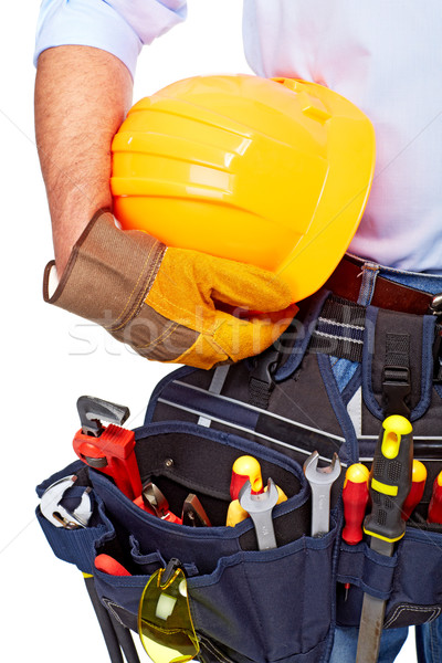 Worker with a tool belt. Construction. Stock photo © Kurhan