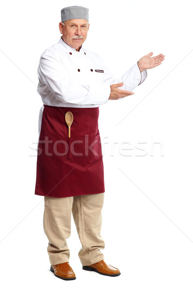 Chef inviting in restaurant. Stock photo © Kurhan