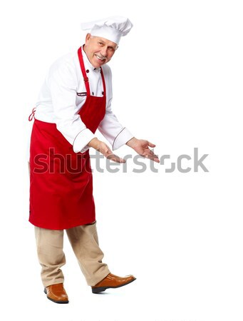 Chef inviting at restaurant. Stock photo © Kurhan