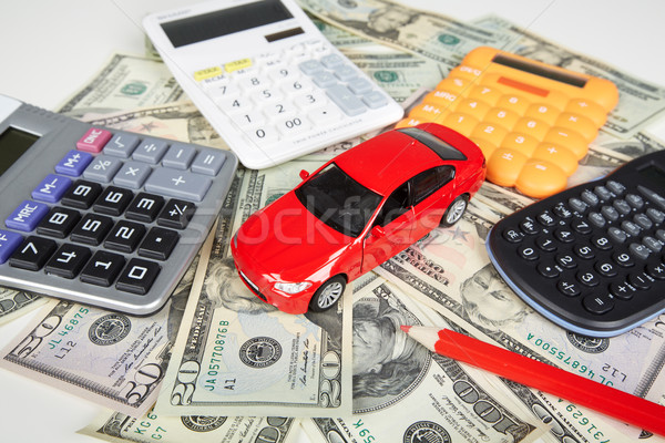 Car money and calculator. Stock photo © Kurhan