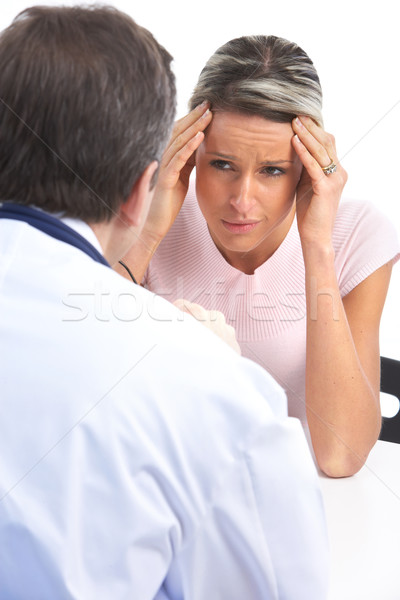 Stock photo: doctor and woman patient