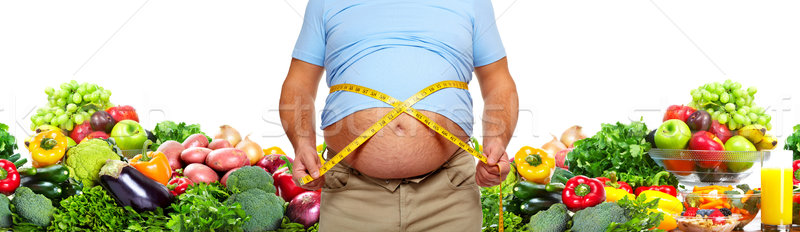 Grubas ciało diety zdrowych odżywianie Zdjęcia stock © Kurhan