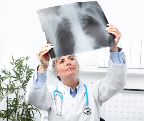 Mature medical doctor woman. Stock photo © Kurhan