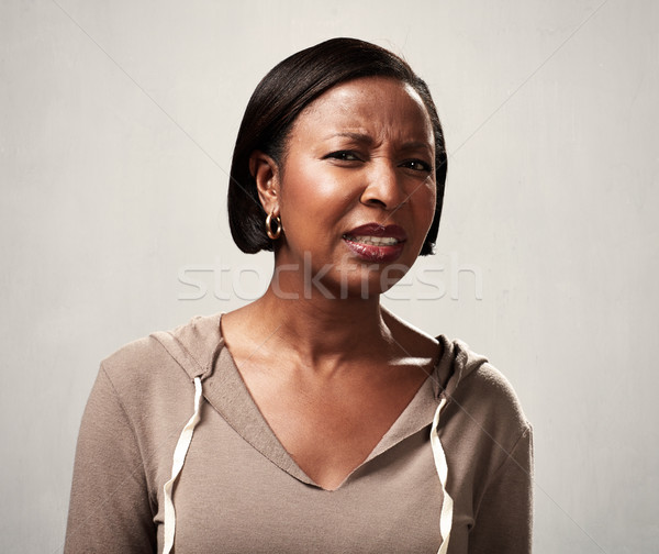 African woman incomprehension Stock photo © Kurhan