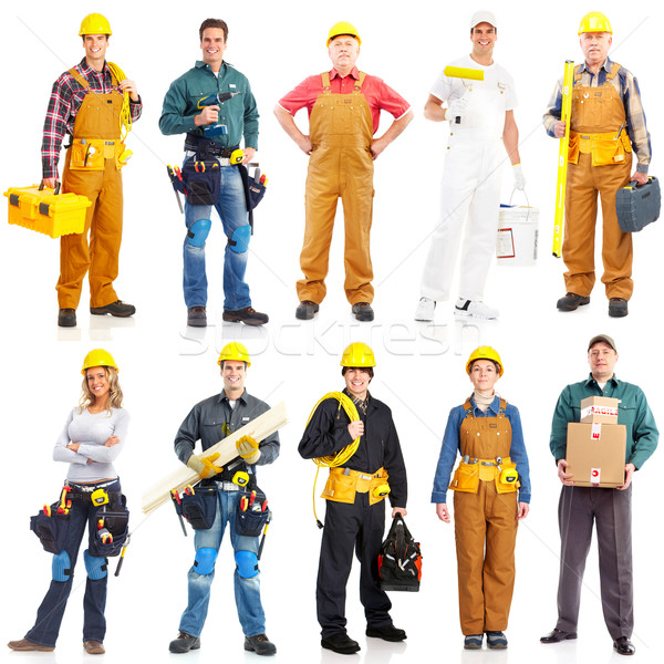 Stock photo: contractors workers people