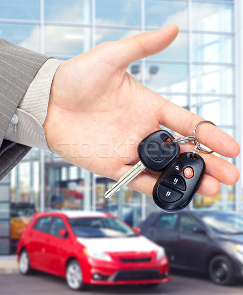 手 車鑰匙 汽車 修復 服務 汽車 商業照片 © Kurhan