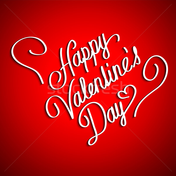 Happy Valentine's day card, vector illustration Stock photo © kurkalukas