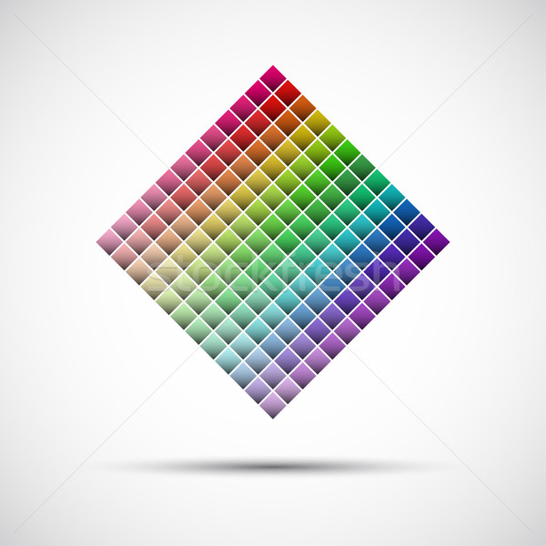 Couleur palette isolé blanche papier livre [[stock_photo]] © kurkalukas