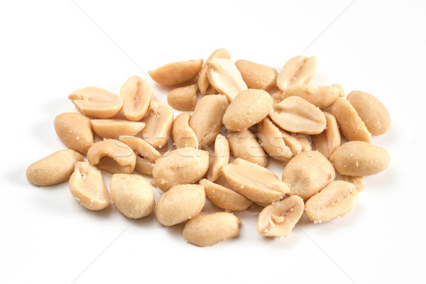 Arranged peeled peanuts, close-up view roasted salted peanuts Stock photo © kurkalukas