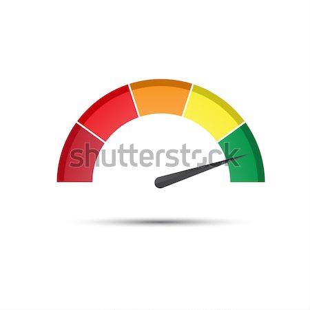 Color tachometer with a pointer in the green part, speedometer a Stock photo © kurkalukas