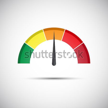 Color vector tachometer, speedometer and performance measurement icon, illustration for your website Stock photo © kurkalukas