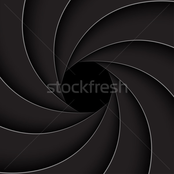 Black shutter aperture,  vector illustration Stock photo © kurkalukas