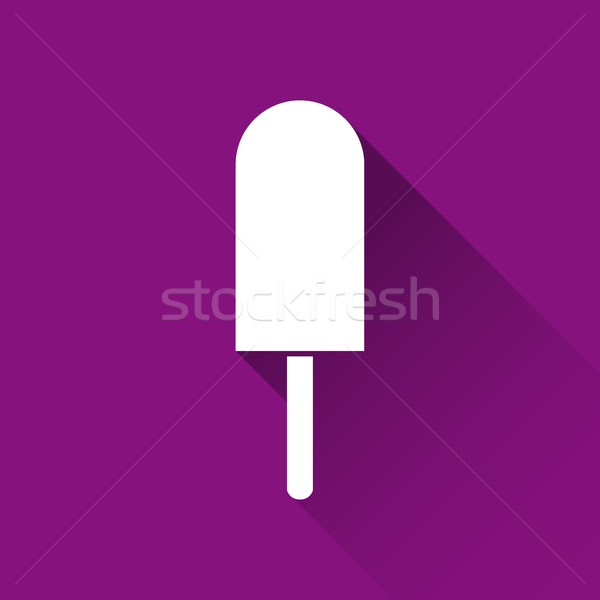 Simple crème glacée icône vacances symbole modernes [[stock_photo]] © kurkalukas