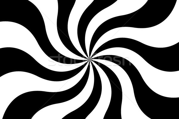 Foto stock: Preto · e · branco · spiralis · padrão · abstrato · arte · preto