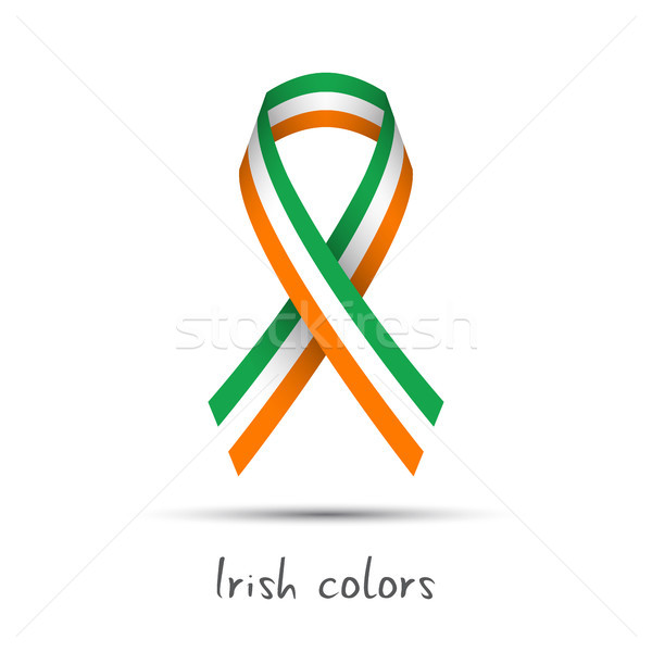 Stok fotoğraf: Modern · renkli · vektör · şerit · İrlandalı · üç · renkli