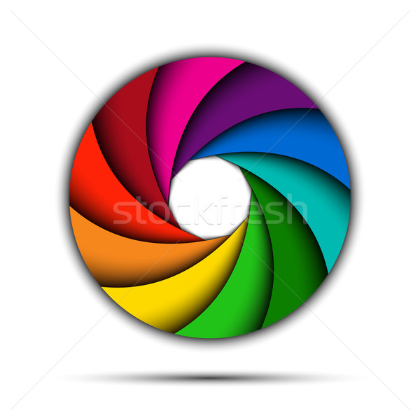 Stock foto: Farbenreich · Regenbogen · swirl · Licht · Hintergrund · Rahmen