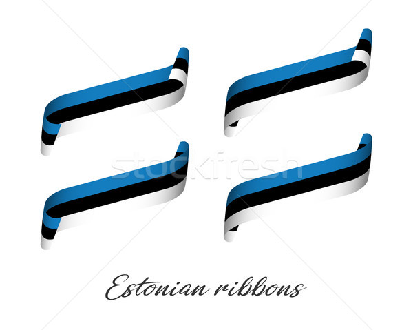 Szett négy modern színes vektor szalagok Stock fotó © kurkalukas