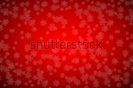Foto stock: Natal · vermelho · flocos · de · neve · simples · férias · vetor