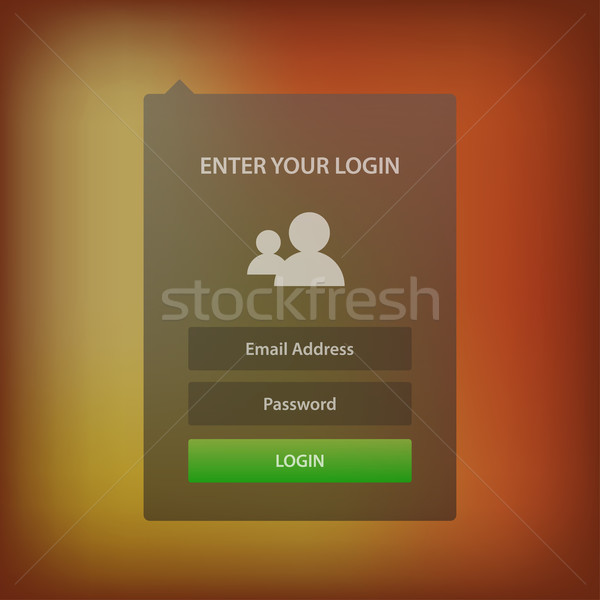 Foto d'archivio: Semplice · moderno · login · forma · business · finestra