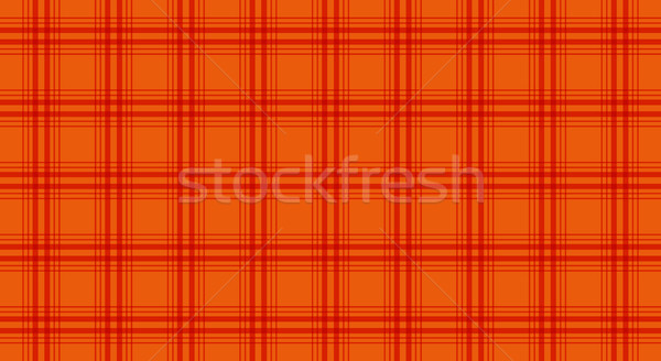 Fabric in orange color, seamless tartan pattern, vector Stock photo © kurkalukas