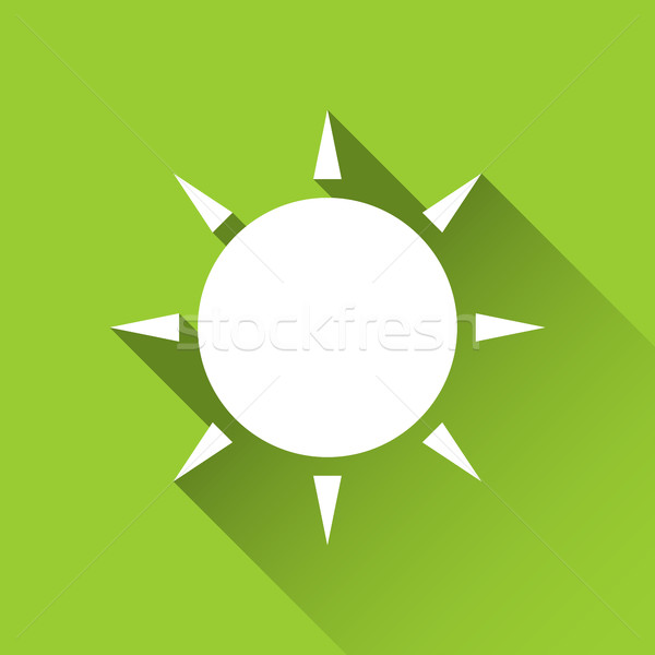 Simple sun icon, modern flat style icon, vector illustration Stock photo © kurkalukas