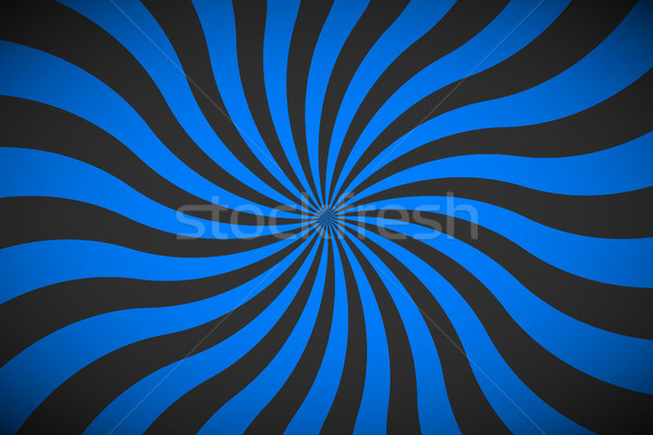 Decorative retro blue spiral background, swirling radial pattern, abstract vector illustration Stock photo © kurkalukas