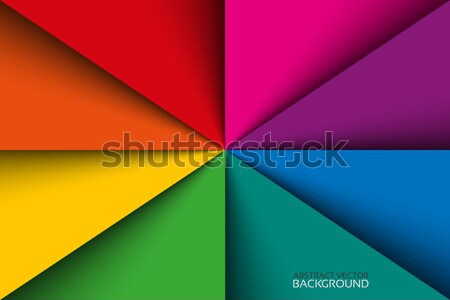 Foto stock: Colorido · arco · iris · oscuridad · documentos · vector · plantilla