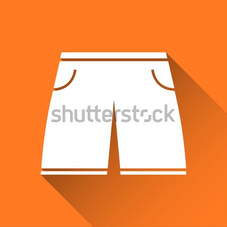 Simple men’s swimsuit icon, swimming trunks symbol, modern fla Stock photo © kurkalukas