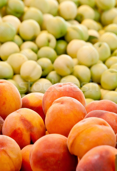 Fresh Organic Peach And Nectarines Stock photo © Kuzeytac