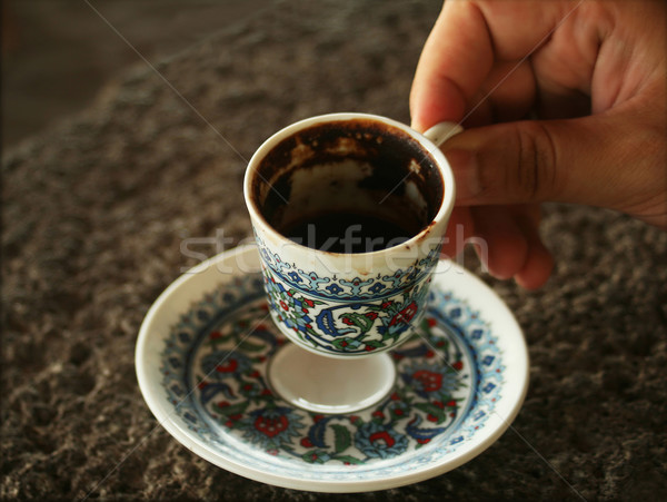 Türk siyah kahve Türkiye kahve sadece el Stok fotoğraf © Kuzeytac