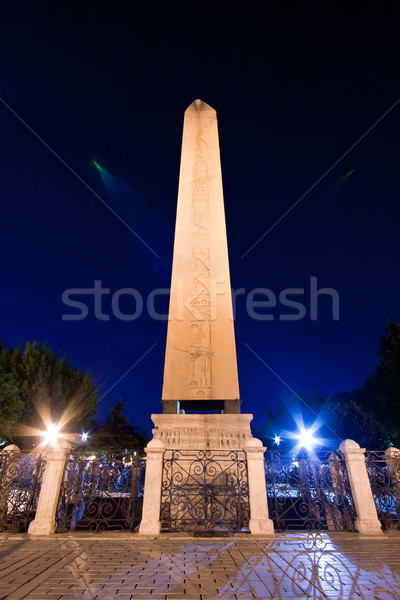 Obelisk In Istanbul at Night Stock photo © Kuzeytac