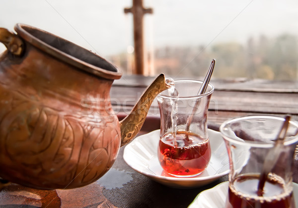 Drinking Traditional Turkish  Stock photo © Kuzeytac