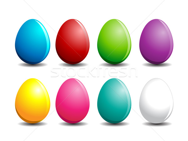 Colorful Eggs Stock photo © kuzzie