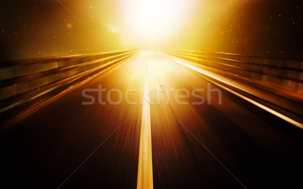 Túlvilág út fényes fény Jézus narancs Stock fotó © kwest