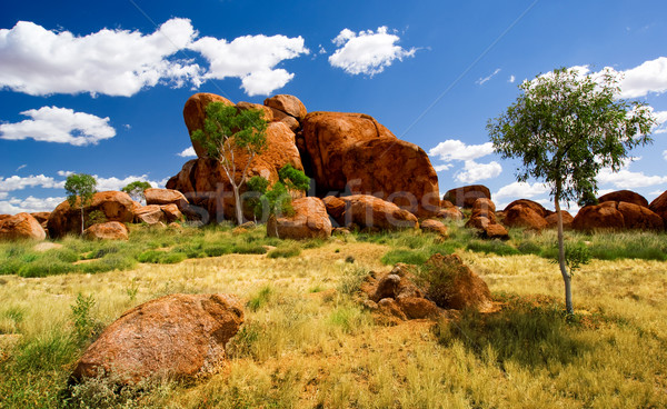Devils Marbles Stock photo © kwest