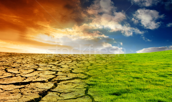 Calentamiento global efecto nubes sol naturaleza paisaje Foto stock © kwest