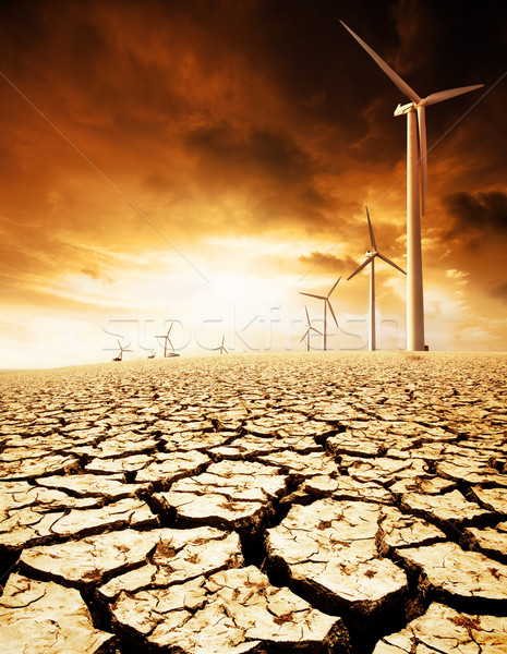 Duurzaam toekomst milieu afbeelding wolken zon Stockfoto © kwest