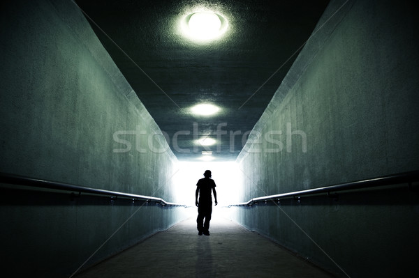 Fény fiatalság sétál absztrakt városi halál Stock fotó © kwest