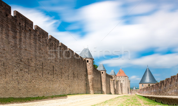 Ancient castle Carcassonne, France. Stock photo © kyolshin