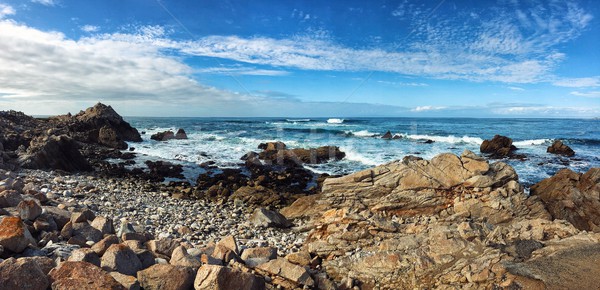 [[stock_photo]]: Océan · coût · Californie · USA · panorama · plage